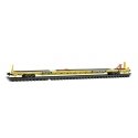 89`4` TOFC Intermodal Flatcar - Ready to Run -- Western Pacific 8925 (yellow, black), N, Micro Trains Line 7100600