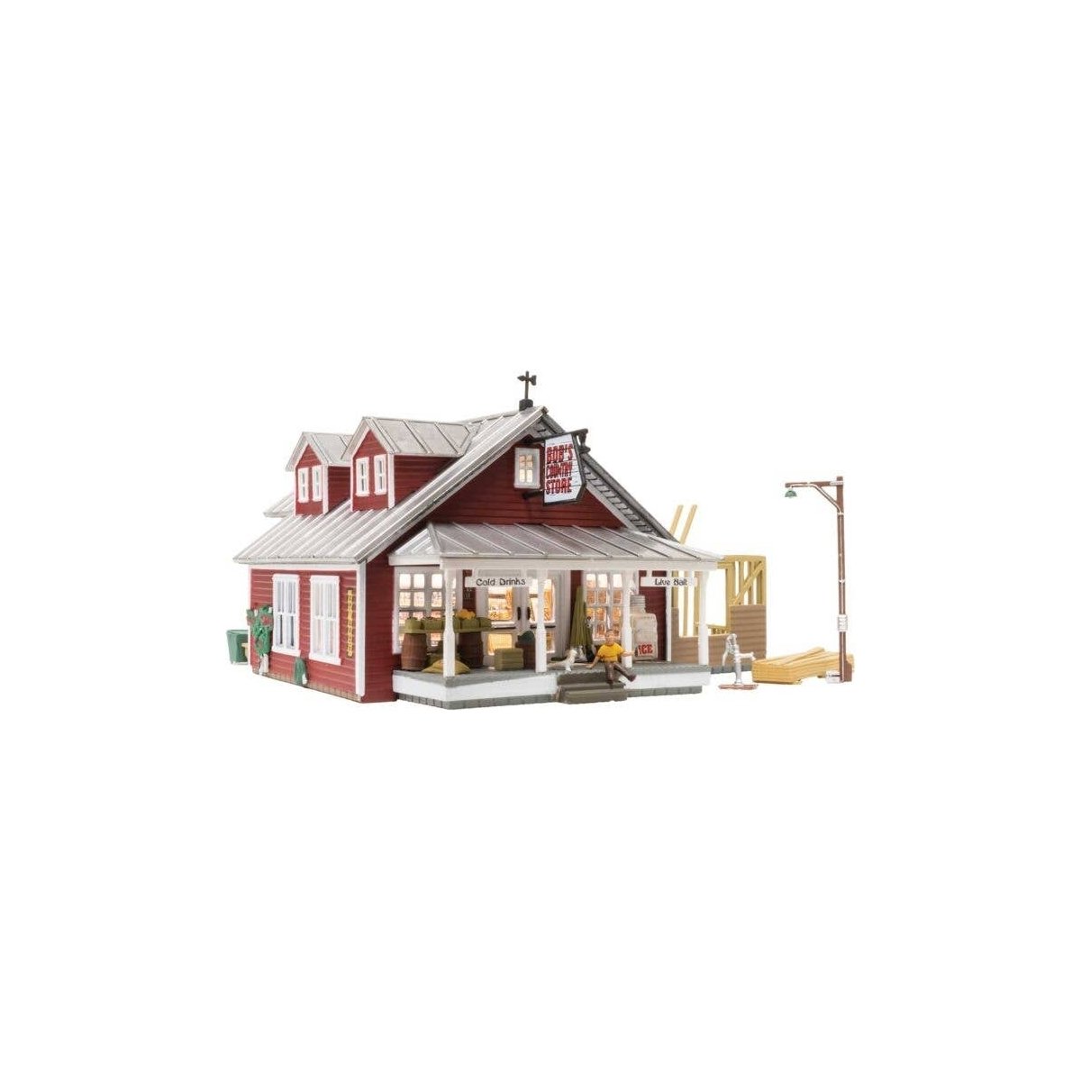 Country Store Expansion - Built-&-Ready Landmark Structures(R) -- Assembled - 7-1/8 x 6-13/16′ , HO, Woodland Scenics 5031
