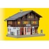 Litziruti Station w/Lights -- Kit - 6-5/16 x 5-1/2 x 5-1/2′ 16 x 14 x 14cm, HO, Kibri 39497