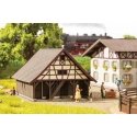 Agricultural Outbuilding -- Laser-Cut Card Kit - 4 x 3-7/16 x 2-9/16′ 10.1 x 8.7 x 6.5cm, HO, Noch Gmbh & Co 66715