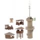 Adventure Playground Set -- Kit - Observation Tower, Kiosk, Playground Accessories, HO, Faller Gmbh 190036