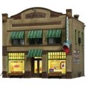 Dugan′s Paint Store - Built & Ready Landmark Structures(R) -- Assembled - 4-19/32 x 3-5/8 x 4-1/, HO, Woodland Scenics 5053