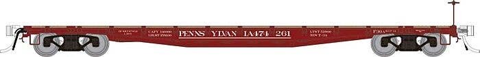 Class F30A 50′ Flatcar - Ready to Run -- Pennsylvania Railroad (As-Delivered, Tuscan), HO, Rapido Trains Inc 138011A