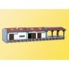 Boxcar Shed -- 10-13/16 x 3 x 2-3/16′ 27.5 x 7.5 x 5.5cm, N, Kibri 37809