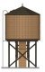 Wood Water Tower -- Assembled (Weathered, brown), HO, Broadway Limited Imports 7926