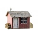Work Shed - Built-&-Ready(R) Landmark Structures(R) -- Assembled - 3-7/16 x 1-3/4 x 2-1/2′ 8.7 x, O, Woodland Scenics 5857