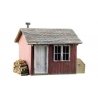 Work Shed - Built-&-Ready(R) Landmark Structures(R) -- Assembled - 3-7/16 x 1-3/4 x 2-1/2′ 8.7 x, O, Woodland Scenics 5857