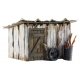 Tin Shack - Built-&-Ready(R) Landmark Structures(R) -- Assembled - 2-5/8 x 2-1/8 x 2-1/8′ 6.7 x , O, Woodland Scenics 5856