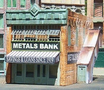 Metals Bank -- Kit, HO, Downtown Deco 1051