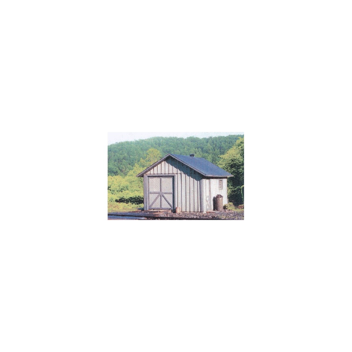 Handcar Shed - Kit (Laser-cut Wood & Card) -- Scale 18 x 20′, O, B.T.S. 17503