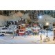 Christmas Market Stall 2-Pack -- Kit - 1-15/16 x 1-15/16 x 1-11/16′ and 1-11/16 x 1-11/16 x 1-3/4, HO, Faller Gmbh 134001