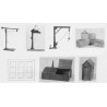 Trackside Assortment -- Kit, HO, Tichy Train Group 8160