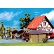 Bus Stop Shelters -- 2-3/8 x 1-5/16 x 1-1/2` (6x3.3x3.8cm) 2-13/16 x 1 x 1-7/16` (7x2.5x3.6cm), HO, Faller Gmbh 180587