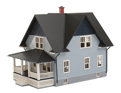 Atlas N Kim`s Classic American Home(TM) Classic Home Kit -- 3-1/2 x 1-3/4 x 2-1/2` 8.9 x, N, Atlas Model Railroad Co. 2851