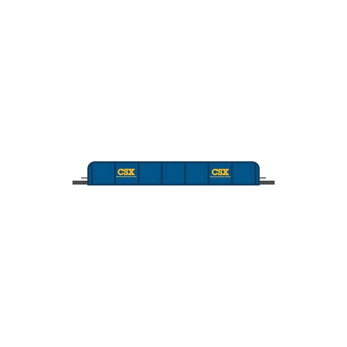 Girder Bridge - E-Z Track(R) - Assembled -- CSX Transporation (blue, yellow), HO, Bachmann Industries 44606
