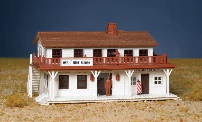 Plasticville Classic Kit - Saloon & Barber Shop, HO, Bachmann Industries 45162