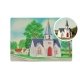 75th Anniversary Cathedral - Plasticville U.S.A.(R) -- Kit - 75th Anniversary Packaging, O, Bachmann Industries 45630