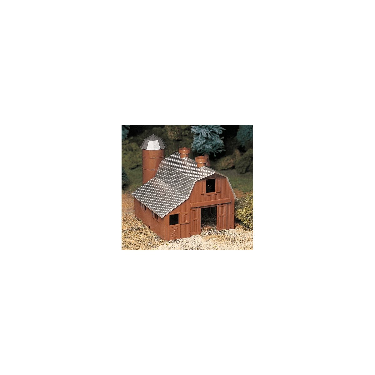 Plasticville U.S.A.(R) Classic Kits -- Dairy Barn, O, Bachmann Industries 45602