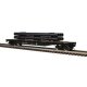 52`6` Flatcar w/Pipe Load - 3-Rail - Ready to Run - Trainman(R) -- Boston & Maine (black, white, blue), O, Atlas O 3001882