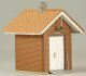Brick Oil Shed -- Kit - 1-3/4 x 1-13/16 x 2-1/16′ 4.5 x 4.6 x 5.2cm, HO, GCLaser 19064
