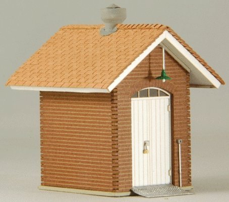 Brick Oil Shed -- Kit - 1-3/4 x 1-13/16 x 2-1/16′ 4.5 x 4.6 x 5.2cm, HO, GCLaser 19064