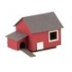 Laser-Cut Kit -- Hen House - 1-5/16 x 1-3/16 x 7/8′ 3.4 x 3 x 2.3cm, HO, Faller Gmbh 180298