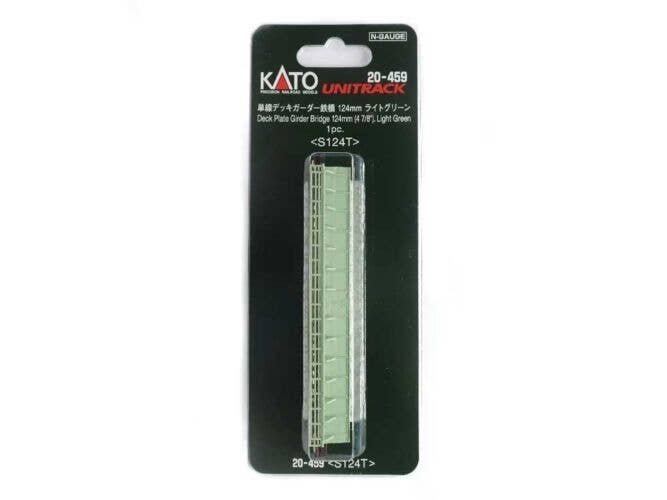 Deck Girder Bridge - Unitrack -- Light Green 12.4cm, N, Kato USA Inc 20459