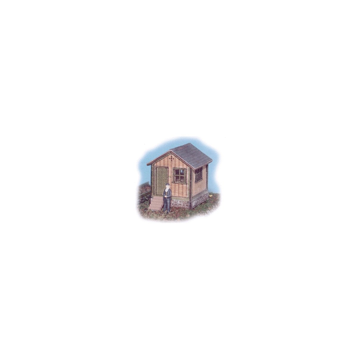 Waterville Switchman`s Shanty -- Kit - 1 x 3/4 x 1` 2.5 x 1.9 x 2.5cm, N, The N Scale Architect 10008