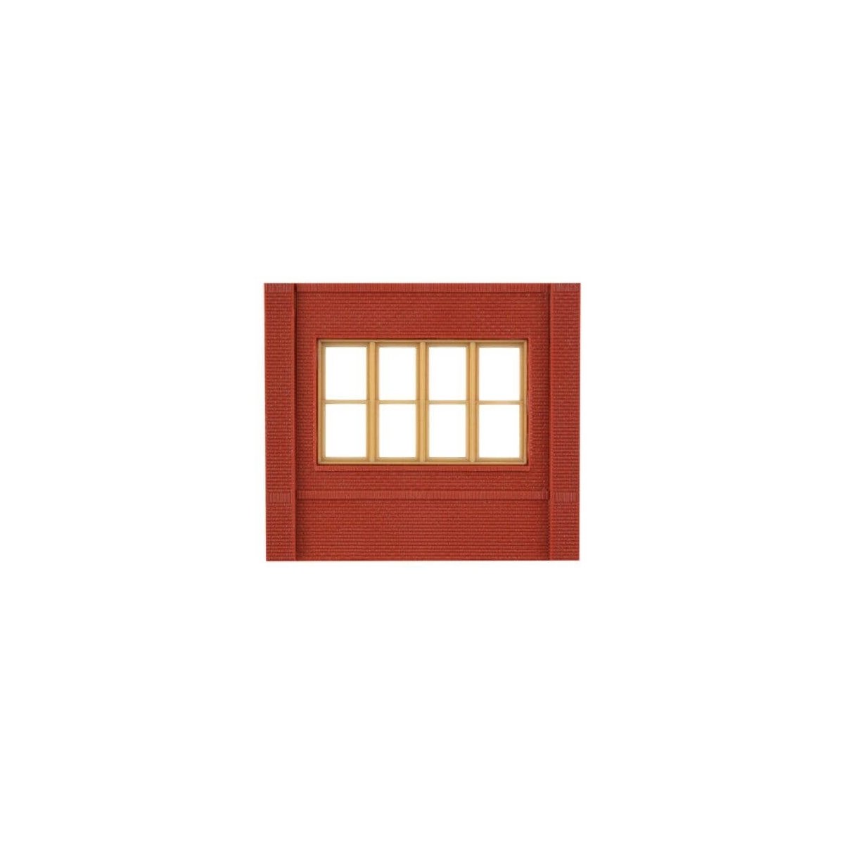 Modular Building System(TM) -- Dock Level Wall Sections w/Victorian Window - Kit, HO, Design Preservation Models 30143