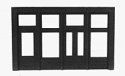 20′ Front Store Wall -- With Flush Entry, HO, Smalltown USA 2