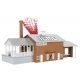 ACME Dynamite Factory with Simulated Fire & Smoke -- Assembled - 19-3/8 x 8-5/16 x 6-5/8′ 49.2 x 21.1 x, O, Lionel 2429020