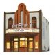 Theatre w/Lights - Built & Ready Landmark Structures(R) -- Assembled - 7-17/32 x 9-1/4 x 9-11/64′, O, Woodland Scenics 5854