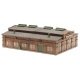 Dresden Streetcar Carbarn (Tram Depot) -- Kit - 14-13/16 x 10-7/8 x 4-7/8′ 37.6 x 27.6 x 12.4cm, HO, Faller Gmbh 191823