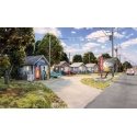 Moonlite Motor Court - Built-&-Ready(R) Landmark Structure(R) -- Includes Office and 3 Rooms, HO, Woodland Scenics 5073