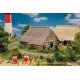 Altlander House -- Weathered Kit - 6 x 4-7/8 x 3-13/16′ 15.2 x 12.4 x 9.7cm, HO, Faller Gmbh 130581