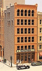 McAdam Building -- Kit - 4 x 5 x 9.2′ 10.2 x 12.7 x 23.4cm, HO, Lunde Studios 26