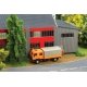 2-Stall Electric Locomotive Shed -- Kit - 15-7/8 x 7-11/16 x 5-1/8′ 40.4 x 19.5 x 13cm, HO, Faller Gmbh 120079