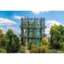 Gasometer Gas Storage Tank with Piping -- Kit - 6-5/16 x 6-5/16 x 7-1/16′ 16 x 16 x 18cm, HO, Faller Gmbh 130157