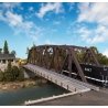 Truss Railroad Bridge with Roadway -- Kit, HO, Walthers Cornerstone 4523