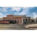 Modern Roundhouse 3 Add-On Stalls -- Kit - 10-13/16 x 3-15/16′ 27.4 x 10cm Stall Width at Re, N, Walthers Cornerstone 3261