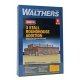 Modern Roundhouse 3 Add-On Stalls -- Kit - 10-13/16 x 3-15/16′ 27.4 x 10cm Stall Width at Re, N, Walthers Cornerstone 3261