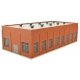 Two-Stall 130` Brick Diesel House -- Kit - 10-3/4 x 6-3/4 x 3-1/4` 27.3 x 17.1 x 8.2cm, N, Walthers Cornerstone 3266