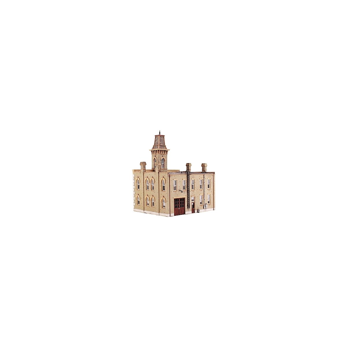 Woodland Scenics DPM Landmark Structures(R) - Kit -- Fire Station No. 3 - 6-3/4 x 5-1, HO, Design Preservation Models 12400