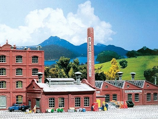 Kolb & Co. Machine Factory - Finishing Touch to 222201/-3 (Sold Seperately) -- Boiler House - 5-7/8 , N, Faller Gmbh 222202