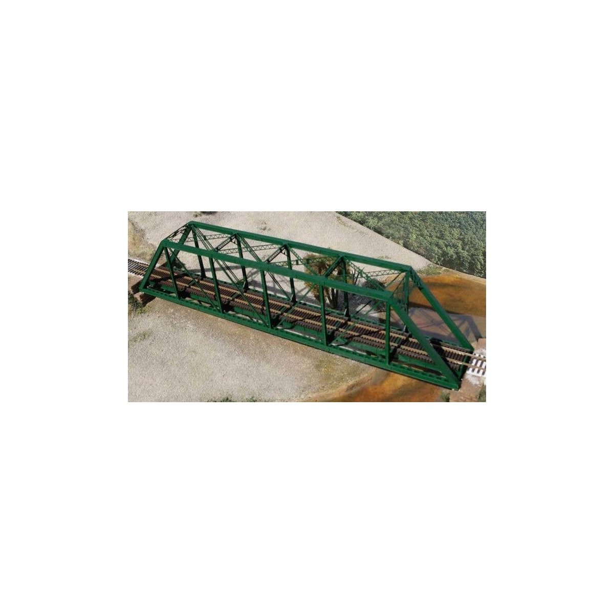 150′ Through-Truss Bridge -- With Punch Plate Girders - Kit, HO, Central Valley 1905