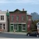 Main Street Cleaners -- Kit - 5 x 4-7/8 x 5-1/2′ 12.7 x 12.4 x 14cm, HO, Walthers Cornerstone 3667