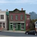 Main Street Cleaners -- Kit - 5 x 4-7/8 x 5-1/2′ 12.7 x 12.4 x 14cm, HO, Walthers Cornerstone 3667