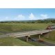 Modern Long-Span Concrete Railroad Bridge -- Kit - 20-7/8 x 2-7/8′ 53 x 7.3cm, HO, Walthers Cornerstone 4592