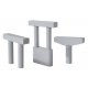 Modern Long-Span Concrete Railroad Bridge -- Kit - 20-7/8 x 2-7/8′ 53 x 7.3cm, HO, Walthers Cornerstone 4592