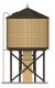 Wood Water Tower -- Assembled (Weathered, yellow), HO, Broadway Limited Imports 7927